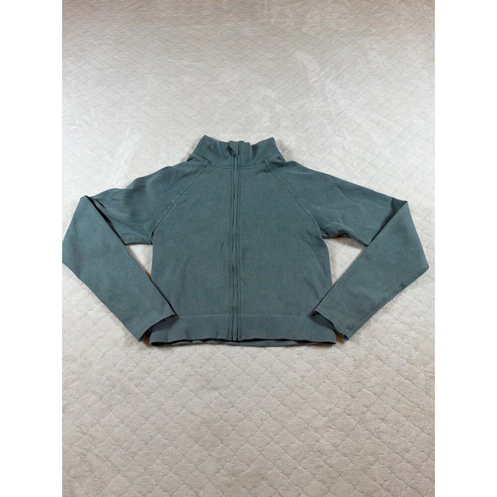 Fabletics Ribbed Full Zip Up Jacket - Size Large … - image 1